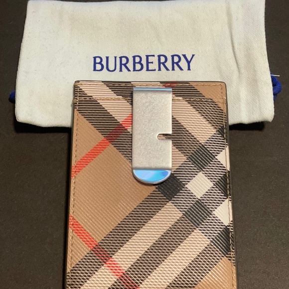 Burberry Card Case/Money Clip - Picture 1 of 4